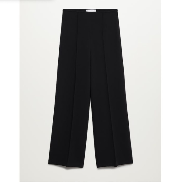 Black Flowy Palazzo Pants - Picture 4 of 6